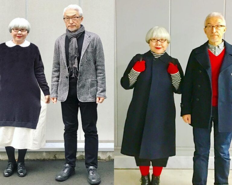 37 Yıldır Birbirleriyle Uyumlu Giyinen Tontiş Japon Çift