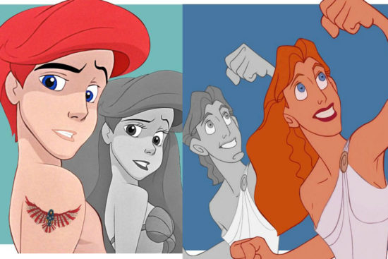 Disney’de Transseksüel Karakterlere Yer Verilmediğini Fark Eden Sanatçıdan Anlamlı Seri