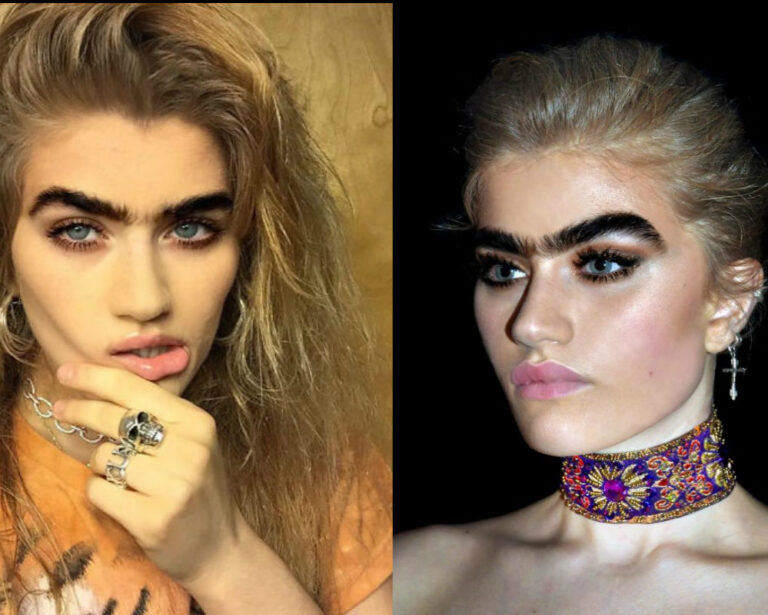 Kaşlarını Almayarak Güzellik Standartlarına Meydan Okuyan Model Sophia Hadjipanteli